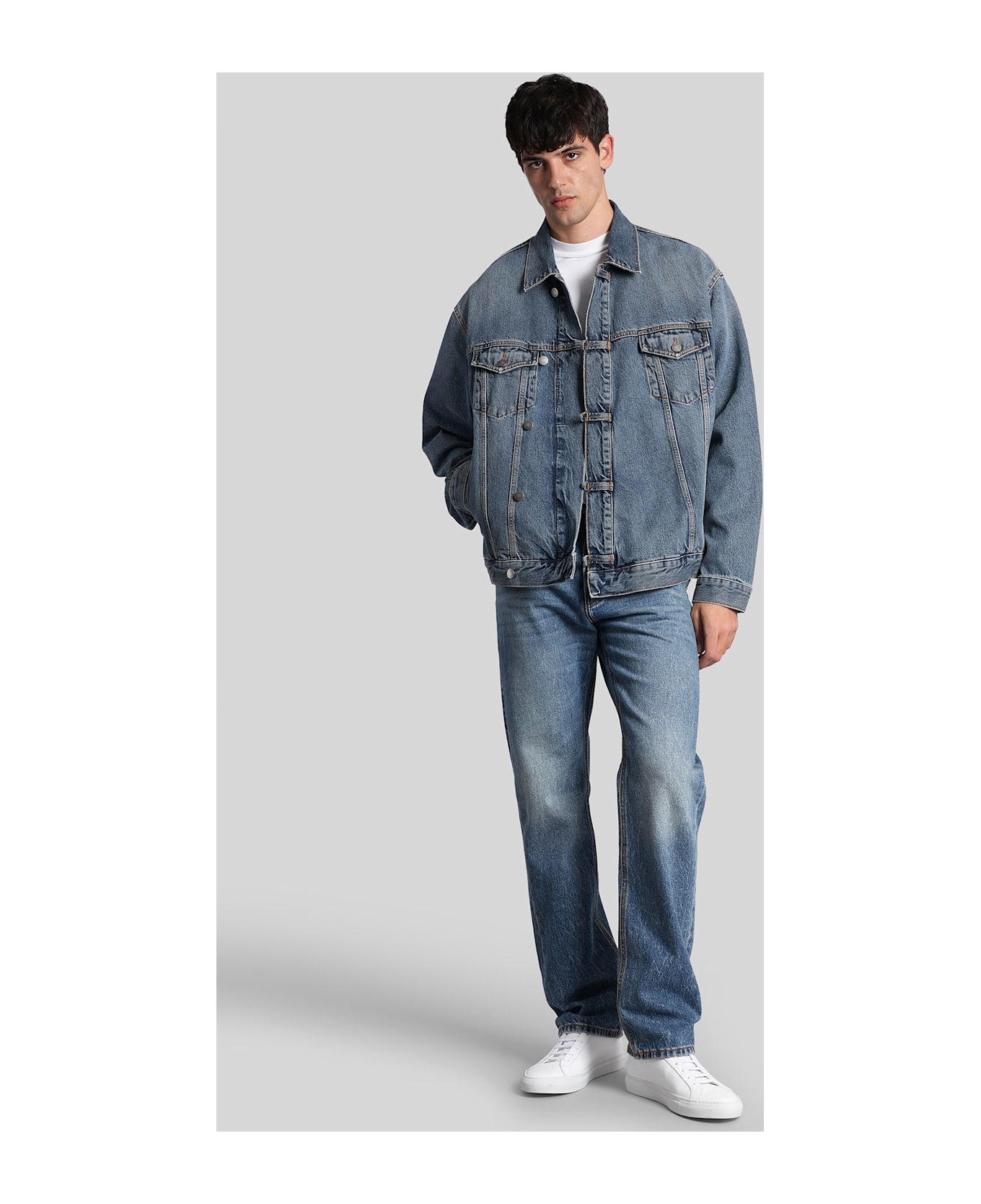 Haikure Boosley Authentic Denim Jackets In Blue Cotton - blue