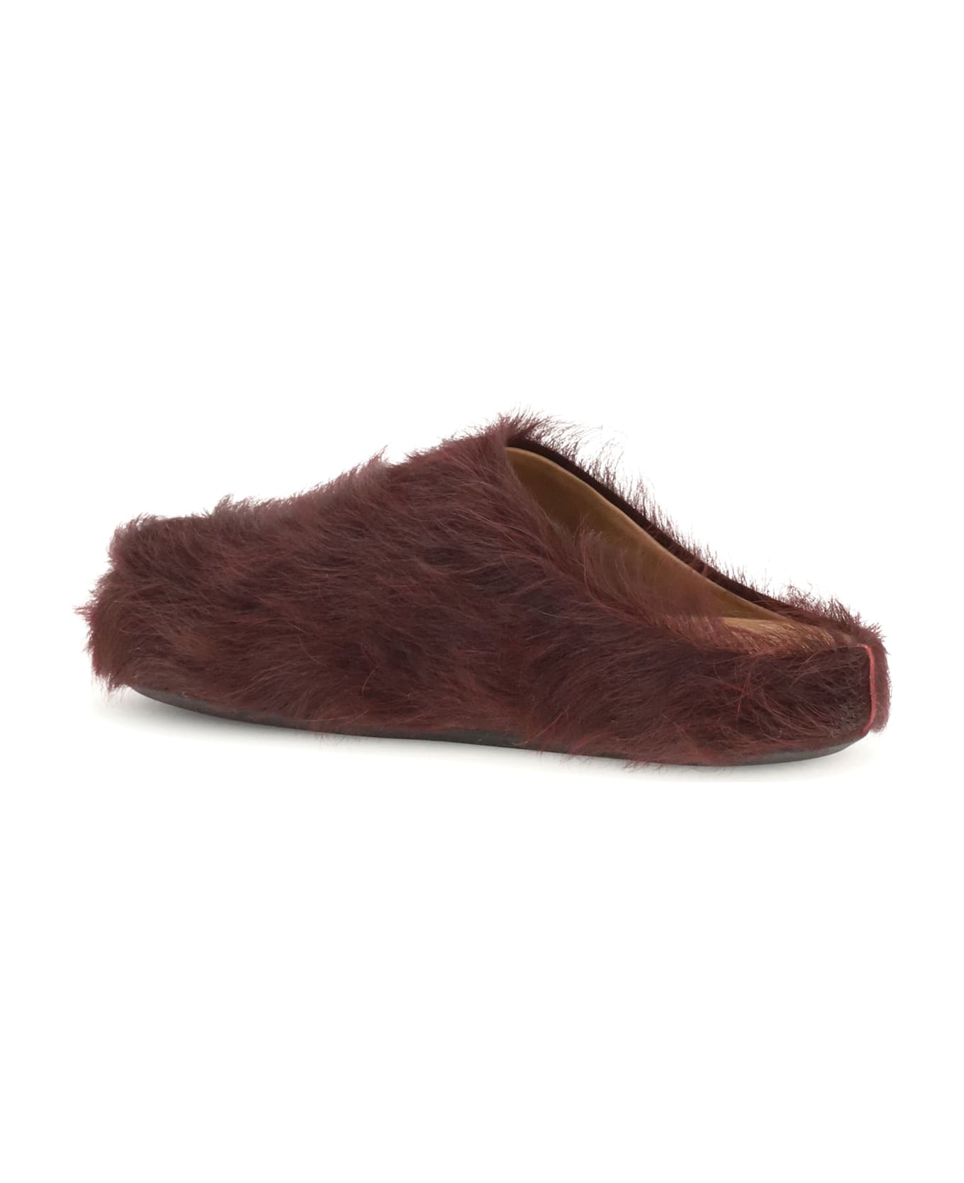 Marni Long-haired Calfskin Fussbett Mules