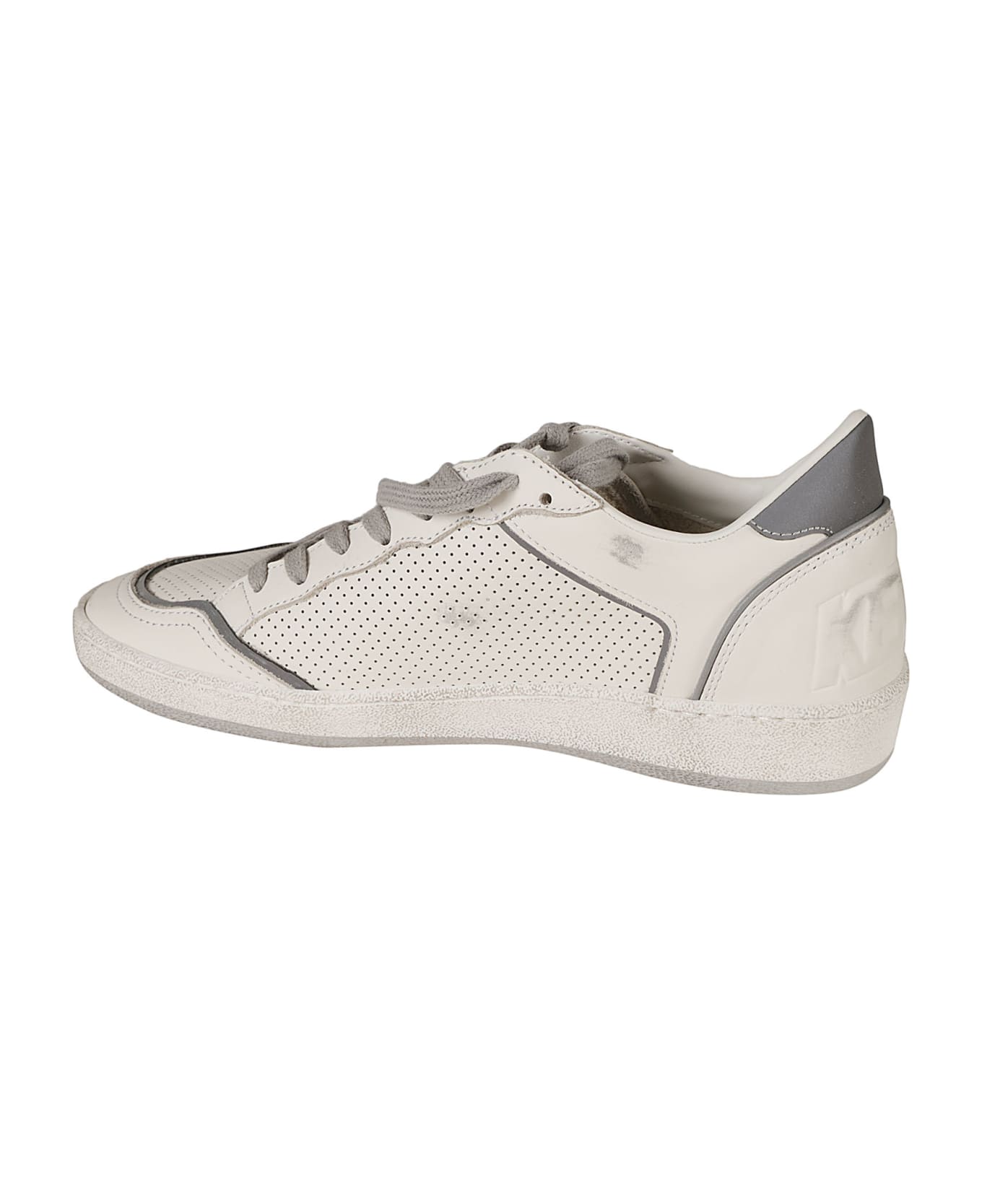Golden Goose Ball Star Sneakers - White/Silver スニーカー
