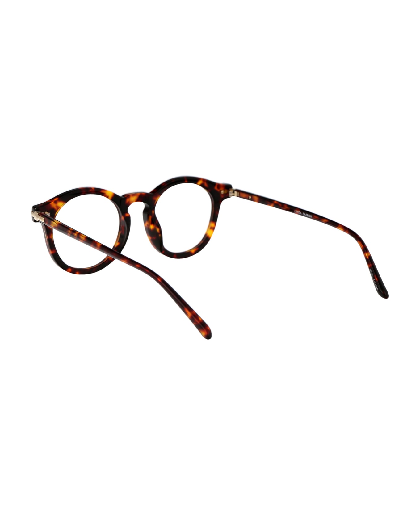 Linda Farrow Parler Glasses - DARKT-SHELL/LIGHTGOLD/OPTICAL