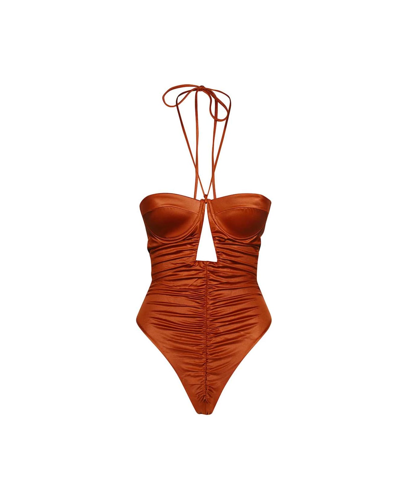 GCDS One-piece Swimsuit - Copper