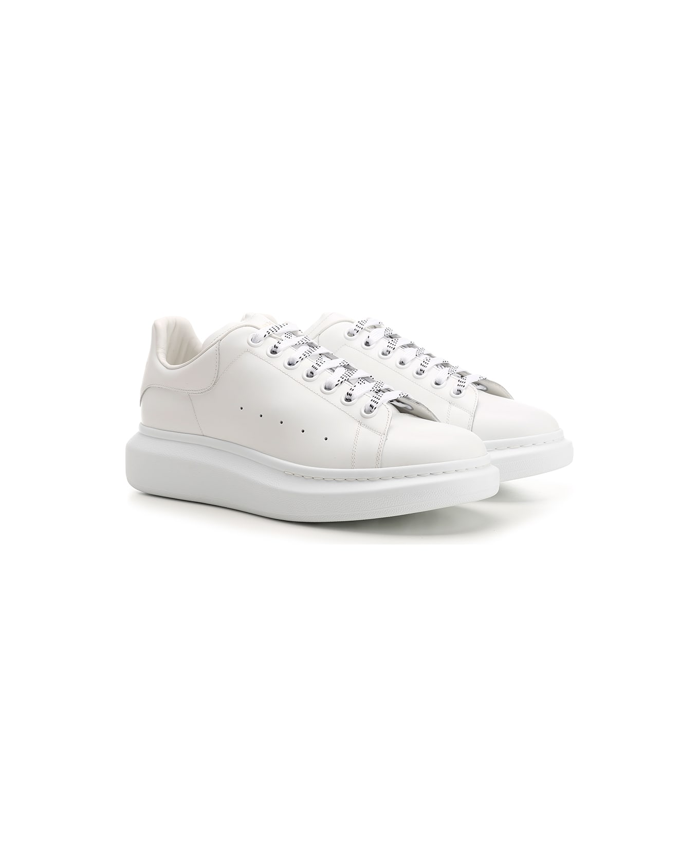 Alexander McQueen White 'oversize' Sneakers - White/white