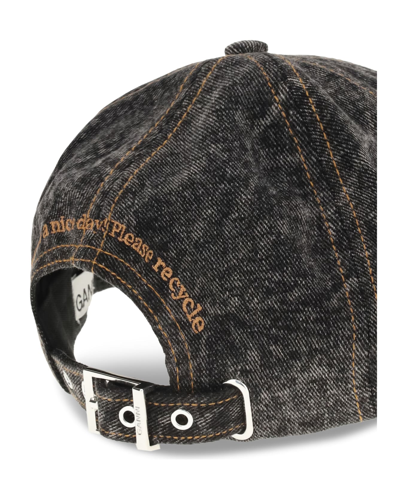 Ganni Denim Baseball Hat