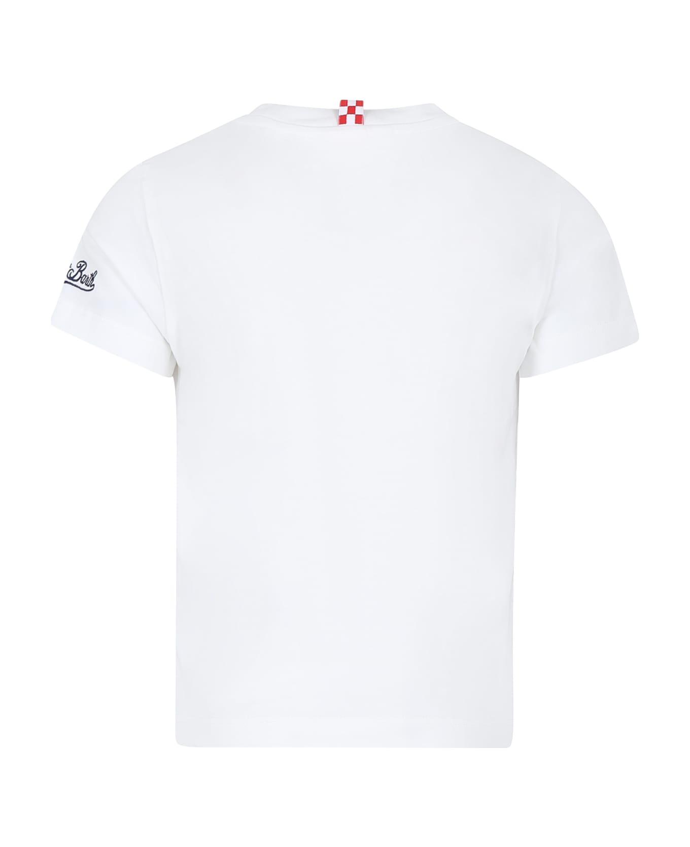 MC2 Saint Barth White T-shirt For Boy With Superheroes Print - White