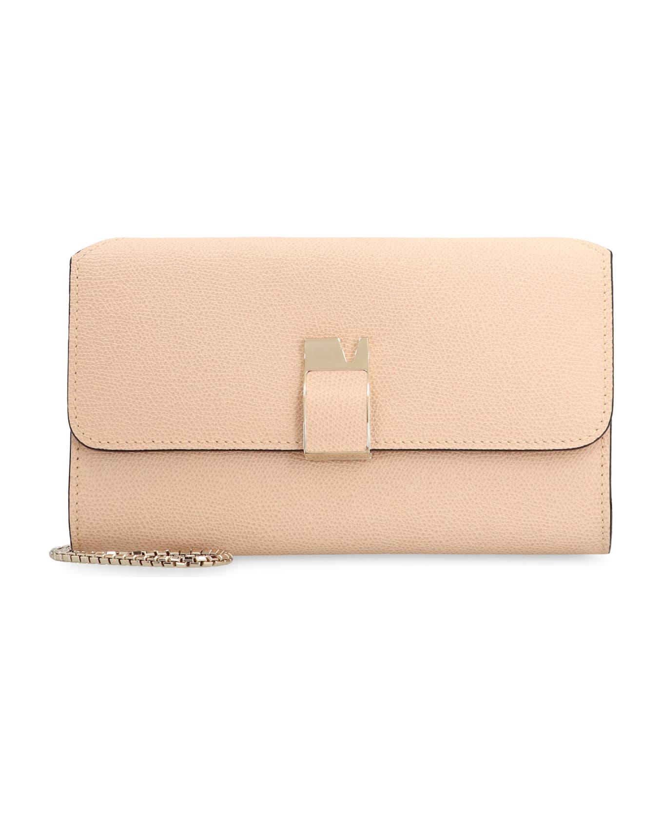 Valextra Nolo Leather Clutch - Pale pink