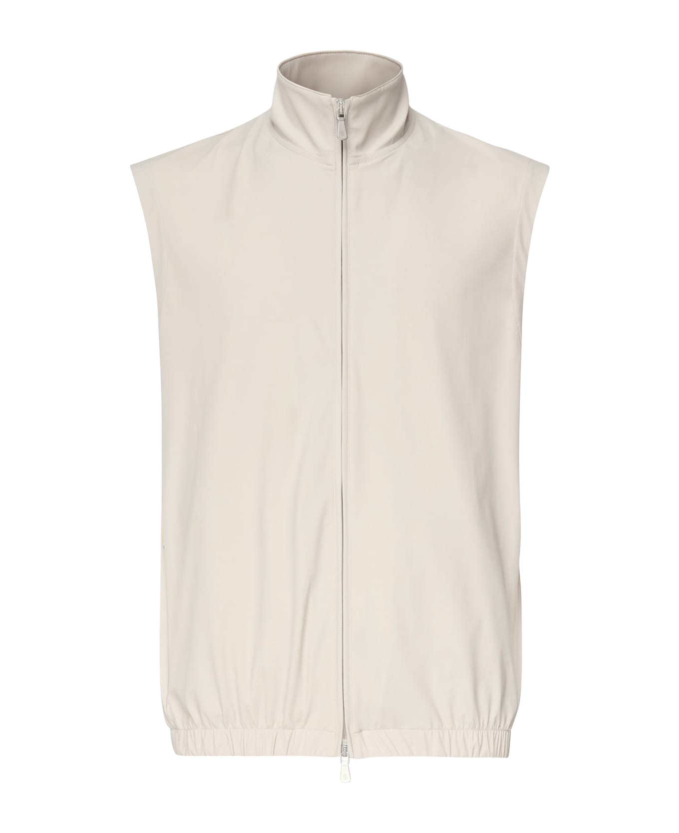 Eleventy Zipper Vest - White