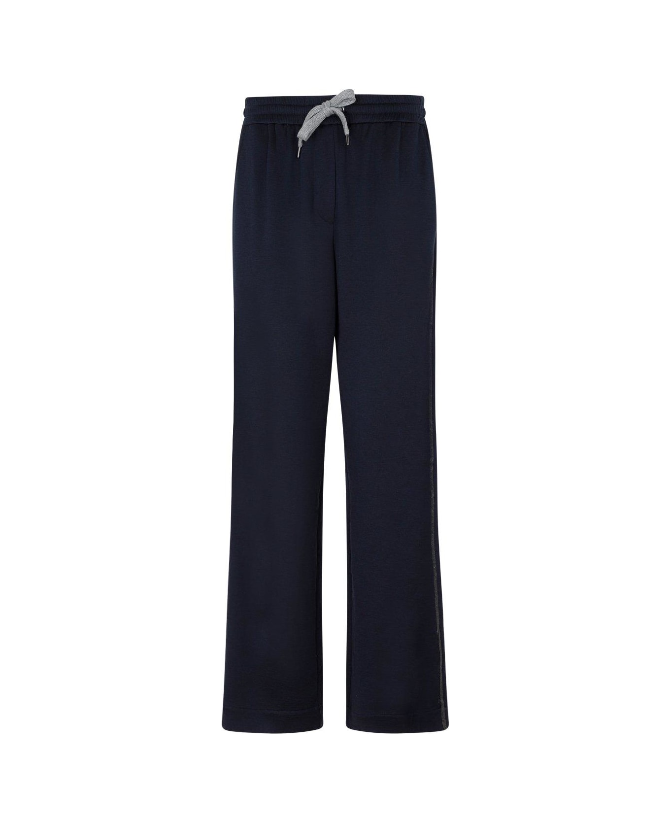 Brunello Cucinelli Drawstring Waistband Relaxed-fit Pants - Blue