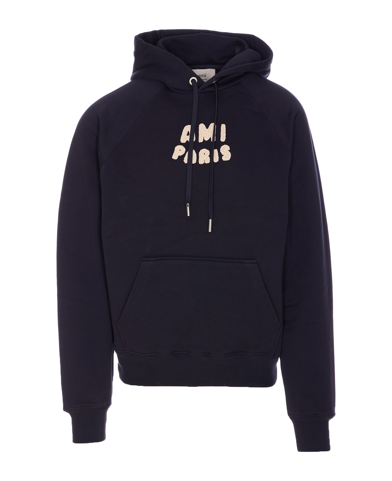 Ami Alexandre Mattiussi Ami Paris Patch Hoodie - Blue