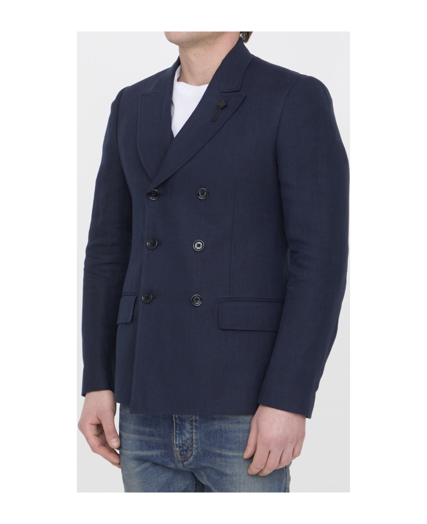 Lardini Linen Jacket - BLUE ブレザー
