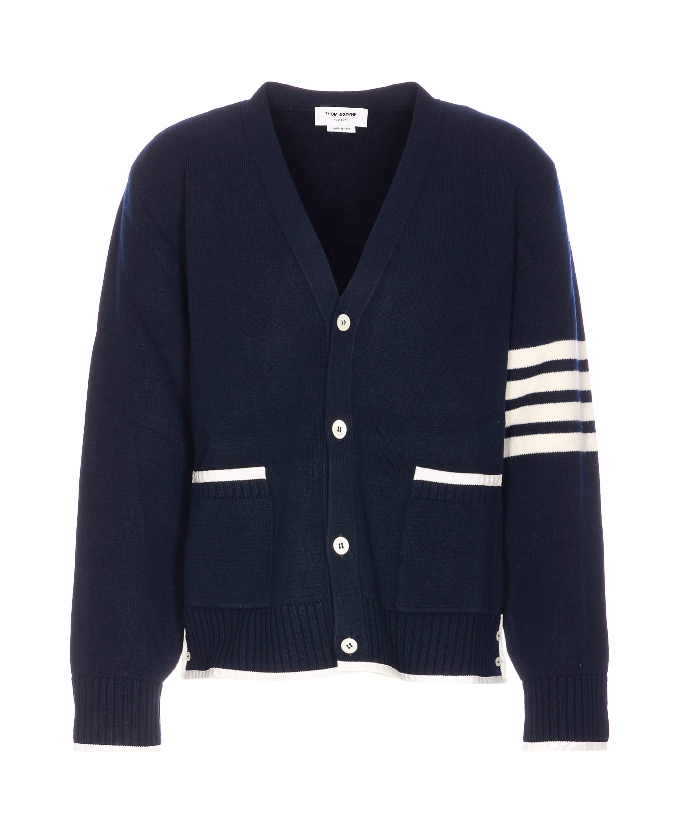 Thom Browne 4bar Cardigan - Blue