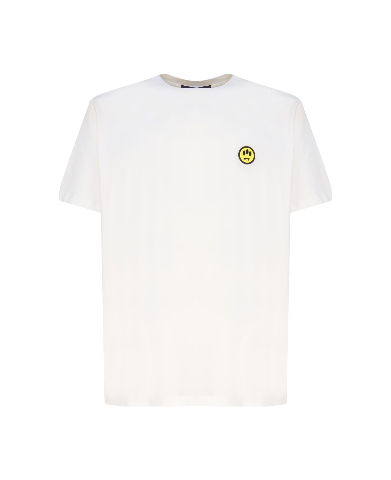 Barrow T-shirt With Smiley Logo - Off white Tシャツ