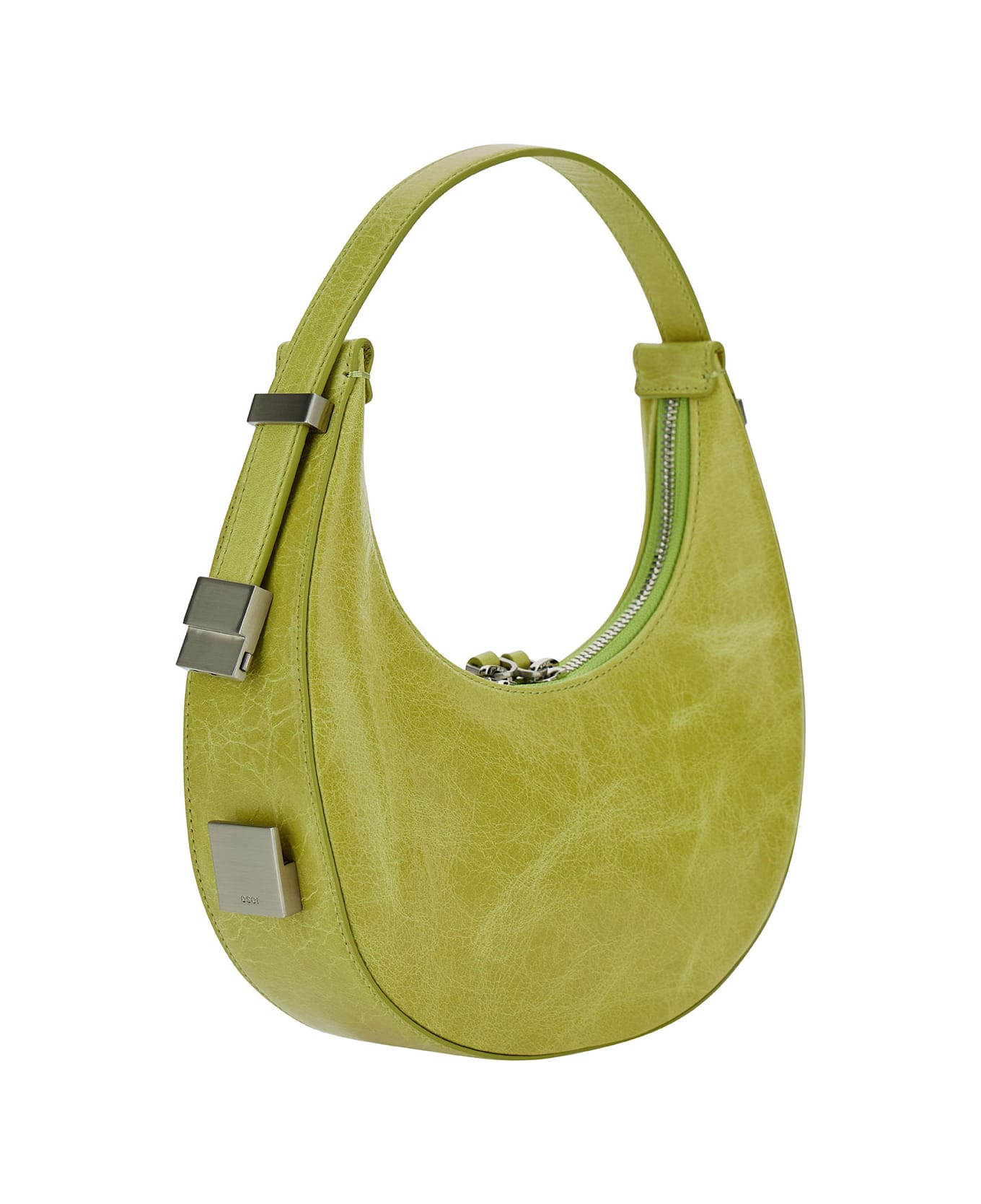 OSOI 'toni Mini' Yellow Shoulder Bag With Engraved Logo In Leather Woman - Yellow トートバッグ