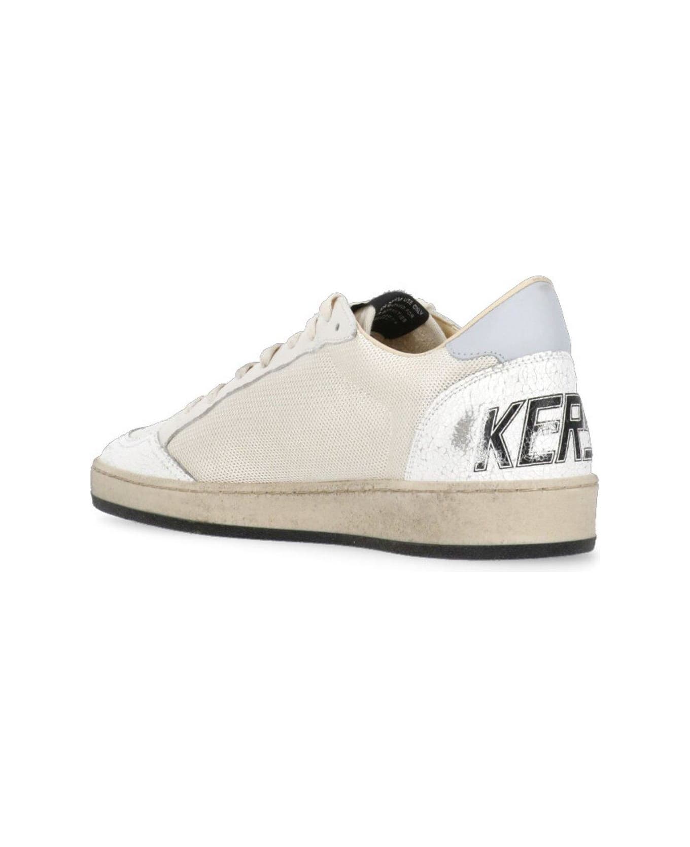 Golden Goose Star Patch Lace-up Sneakers - White スニーカー