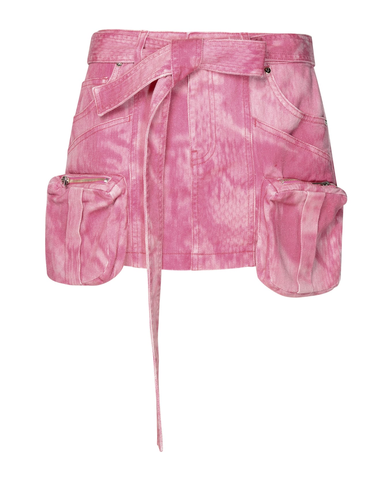 Blumarine Pink Cotton Mini Skirt - Pink スカート