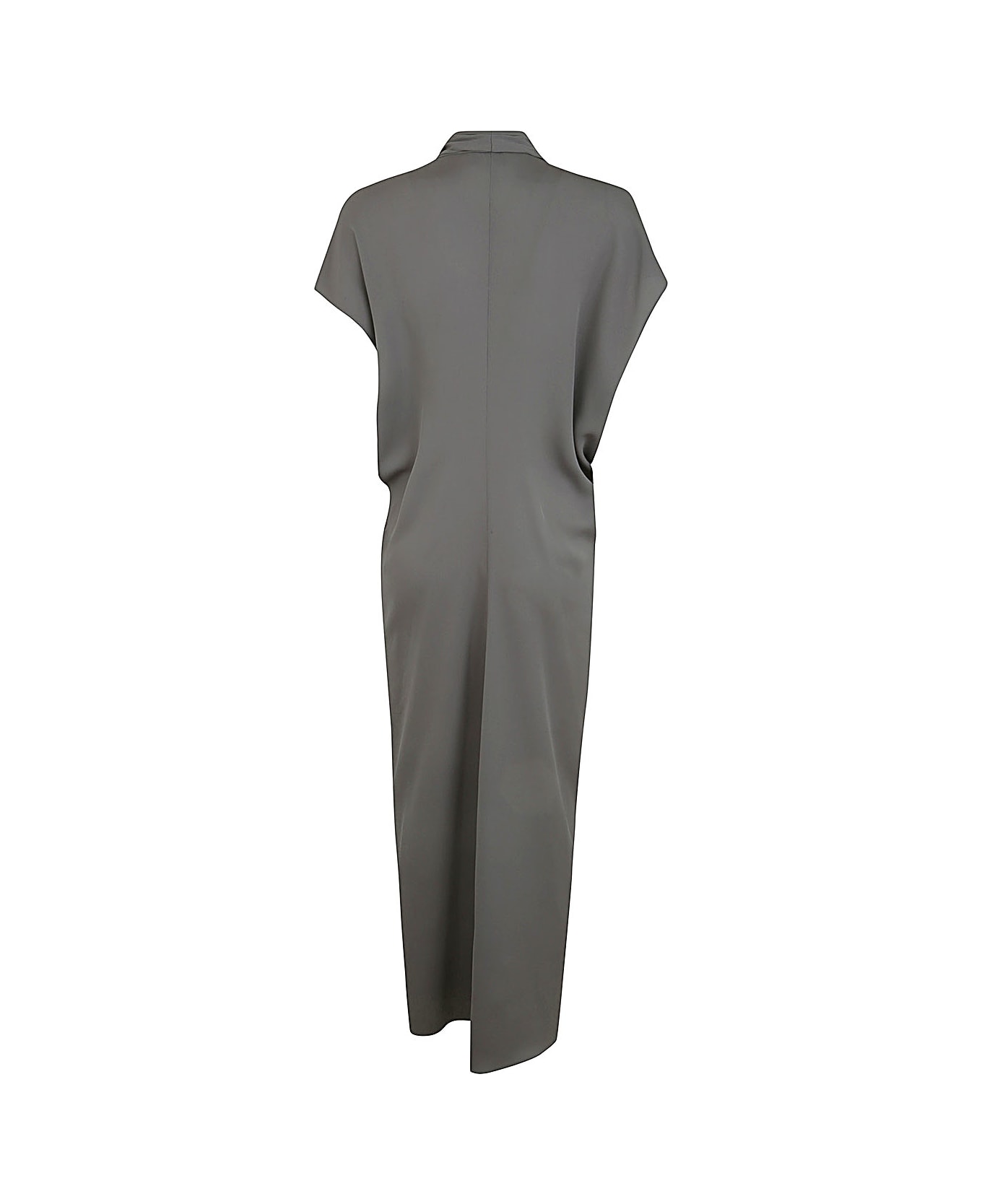 Giorgio Armani V Neck Long Dress - Grey ワンピース＆ドレス