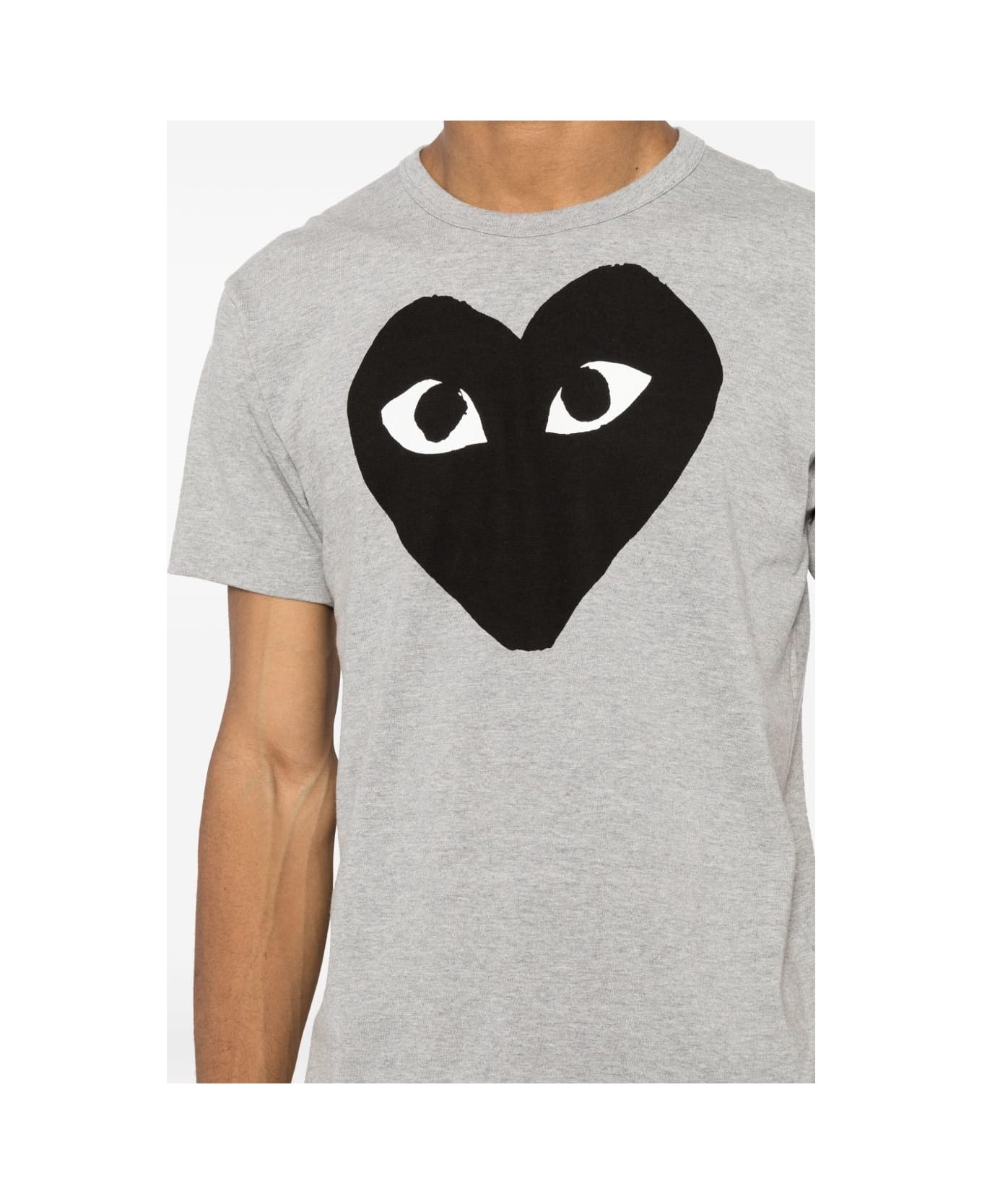 Comme des Garçons Black Heart Cotton T-shirt - Grey
