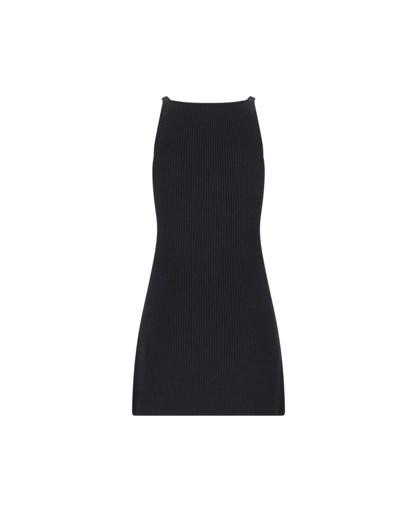 Courrèges Ribbed Mini Dress - Black  