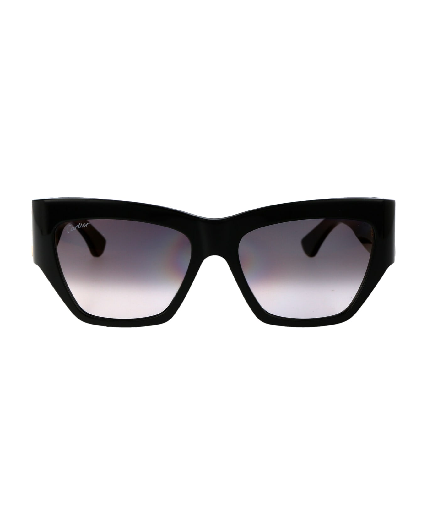 Cartier Eyewear Ct0435s Sunglasses - 001 BLACK BLACK GREY