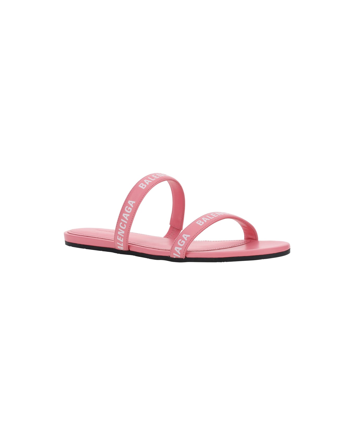 Balenciaga Round Sandal - Sweet pink/white