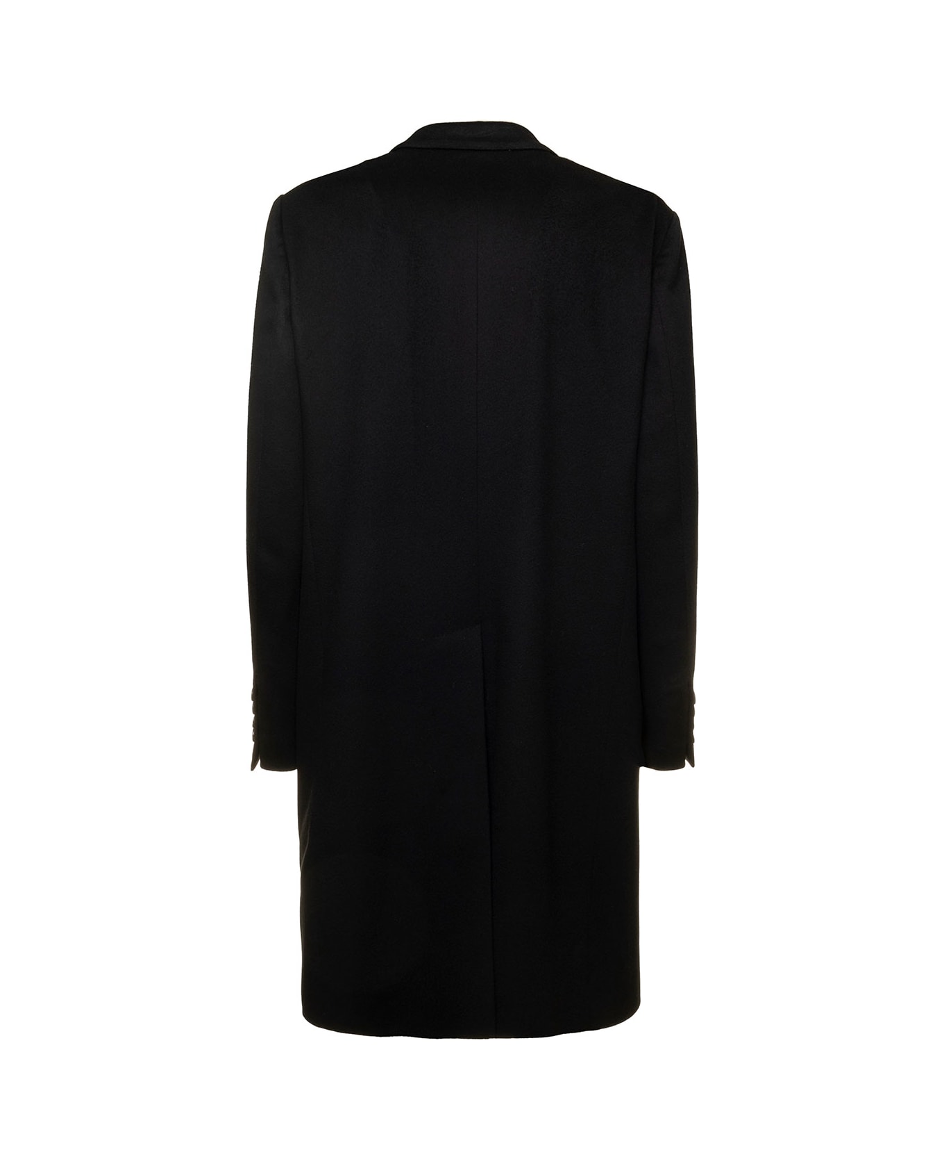 Dolce bag & Gabbana Black Single-breasted Coat In Wool Man Dolce bag & Gabbana - Black