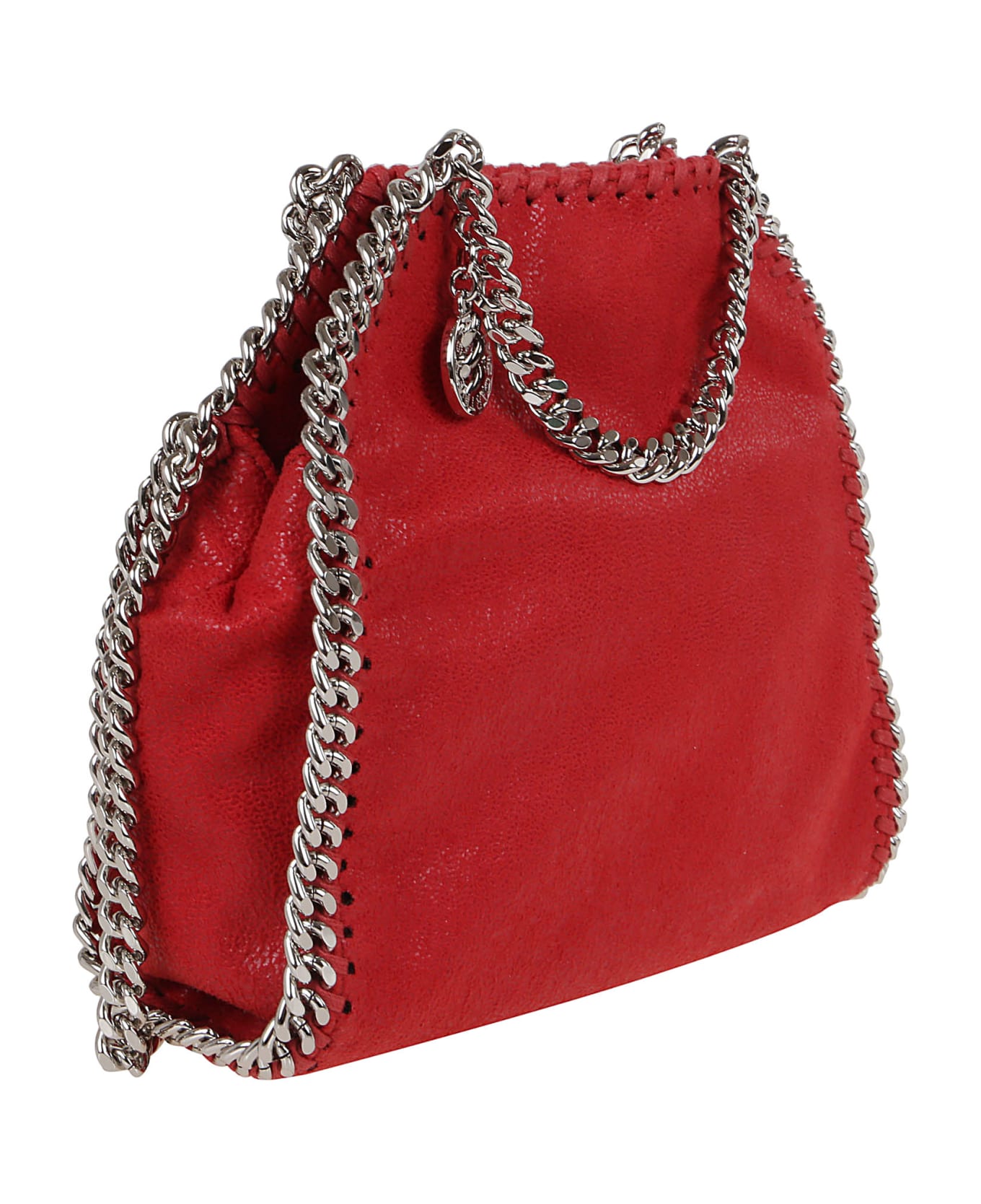 Stella McCartney Tiny Tote Eco Shaggy Deer W/palladium Color Chain - Lipstick