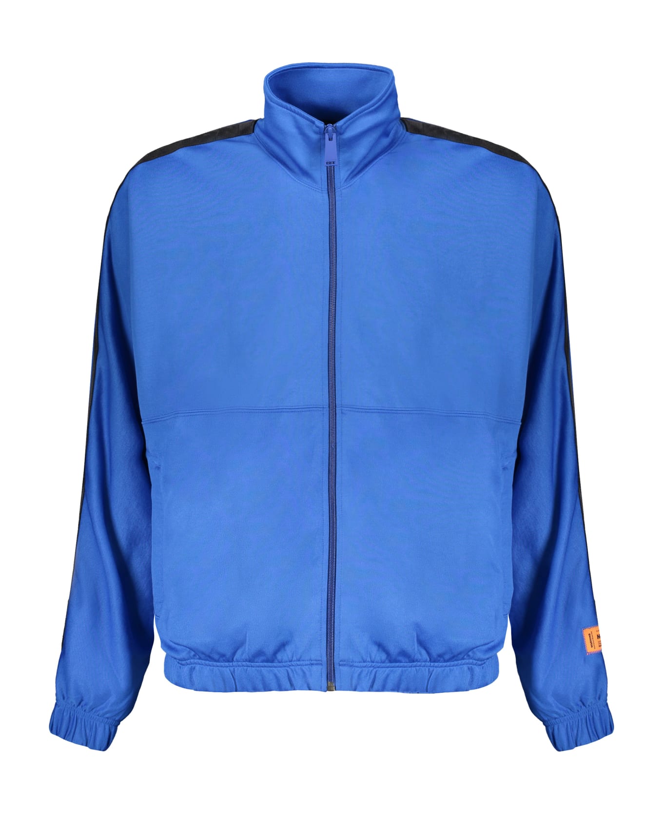 HERON PRESTON Techno Fabric Full-zip Sweatshirt - blue