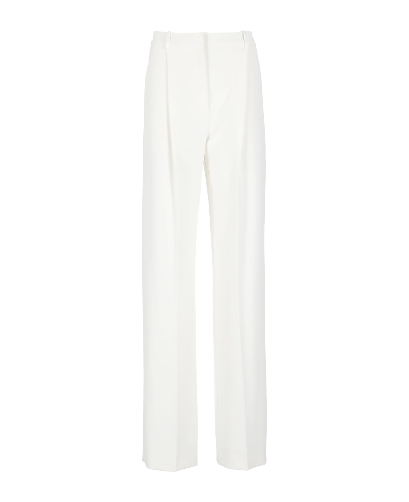 Elisabetta Franchi Crepe Pants - Ivory