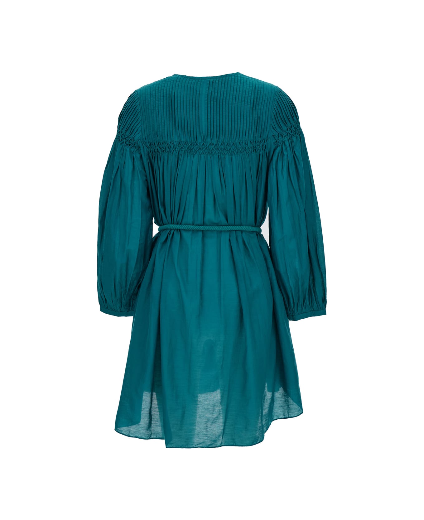 Marant Étoile Adeliani Belted Mini Dress - Green ワンピース＆ドレス