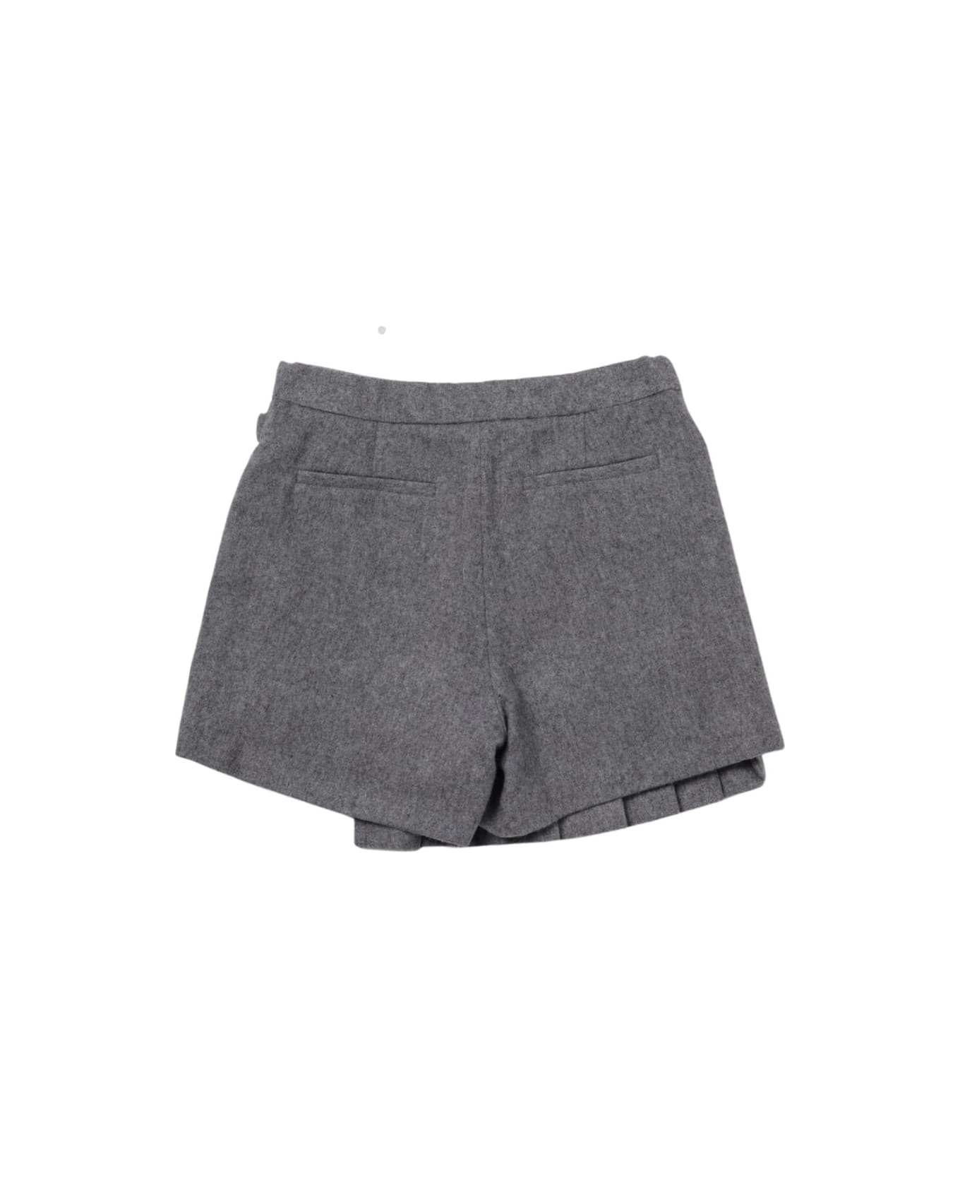 Fendi Flannel Shorts - Rtt Light Grey ボトムス