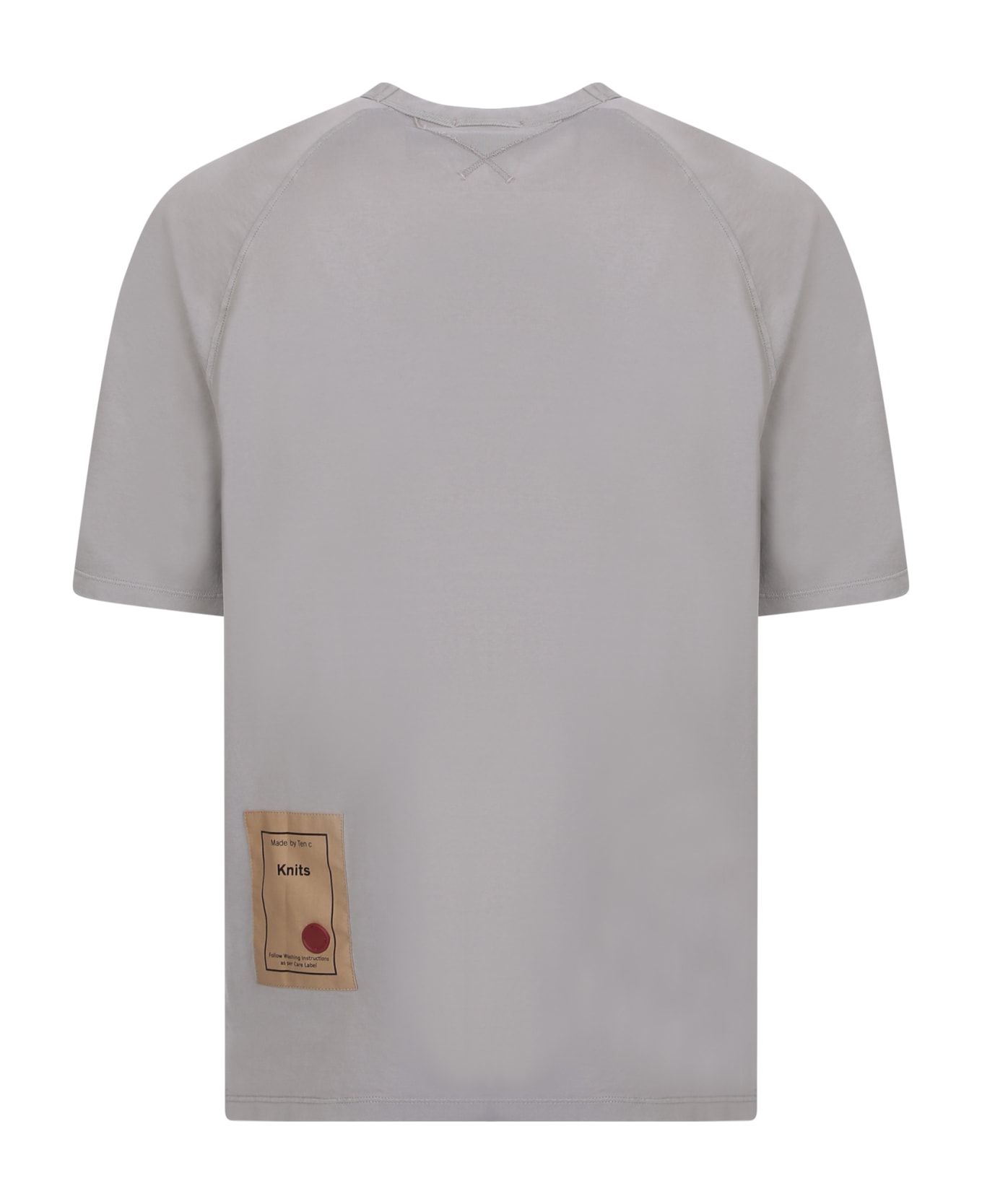 Ten C Chest Patch Pocket Grey T-shirt - Grey