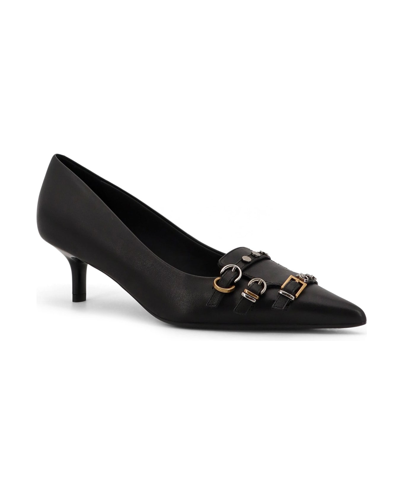 Pinko Gloria 12 Leather Pumps - Black