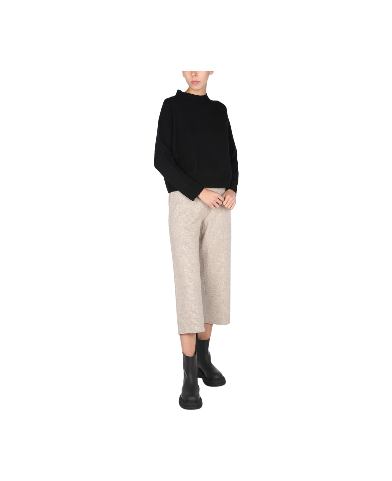 Fabiana Filippi Cropped Trousers - GREY