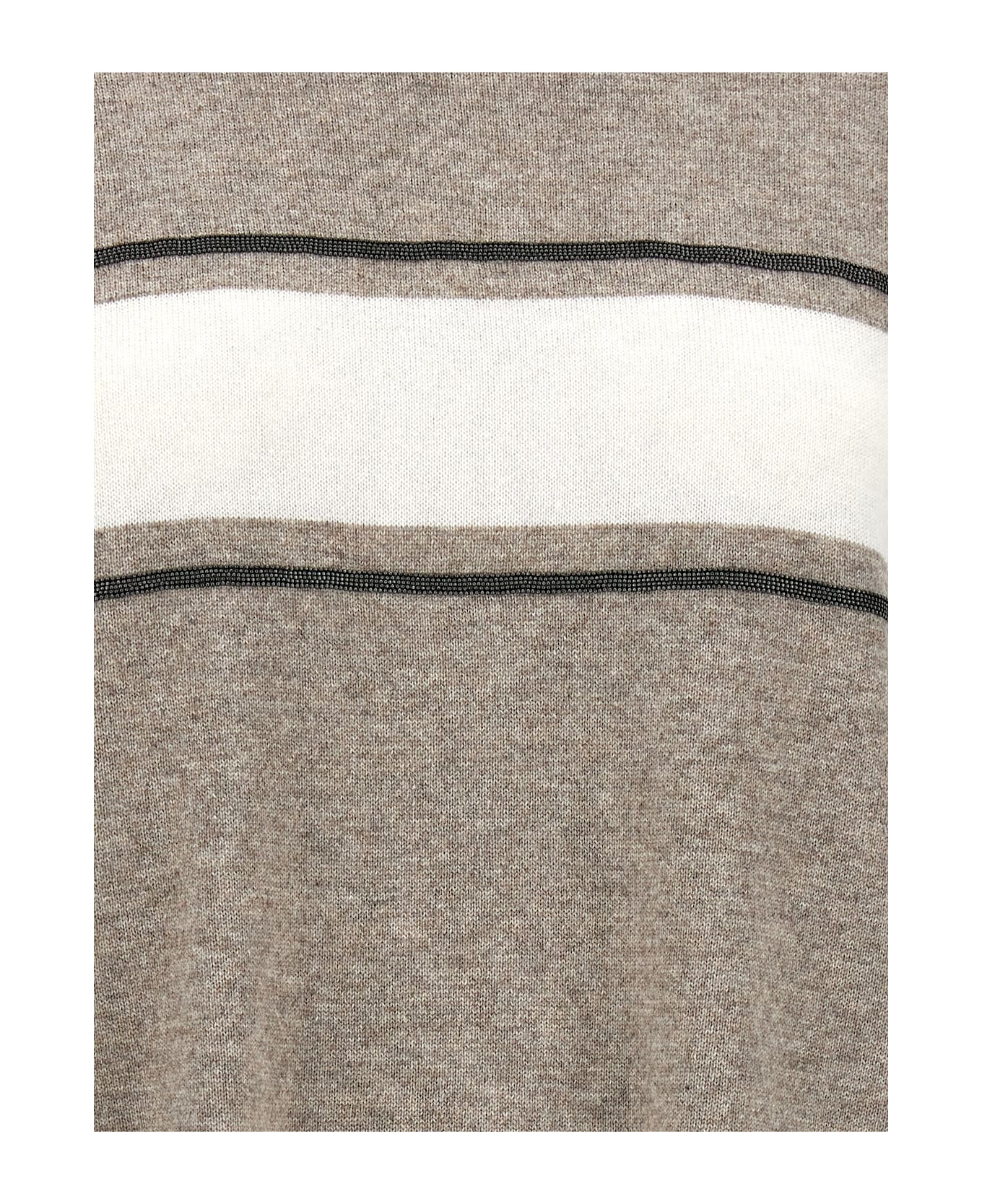 Brunello Cucinelli 'monile' Sweater - Gray