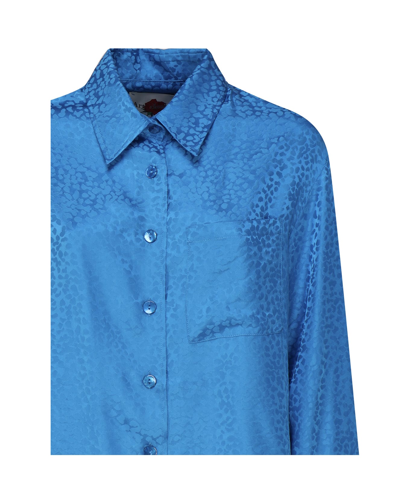 Art Dealer Jacquard Shirt - Blue シャツ