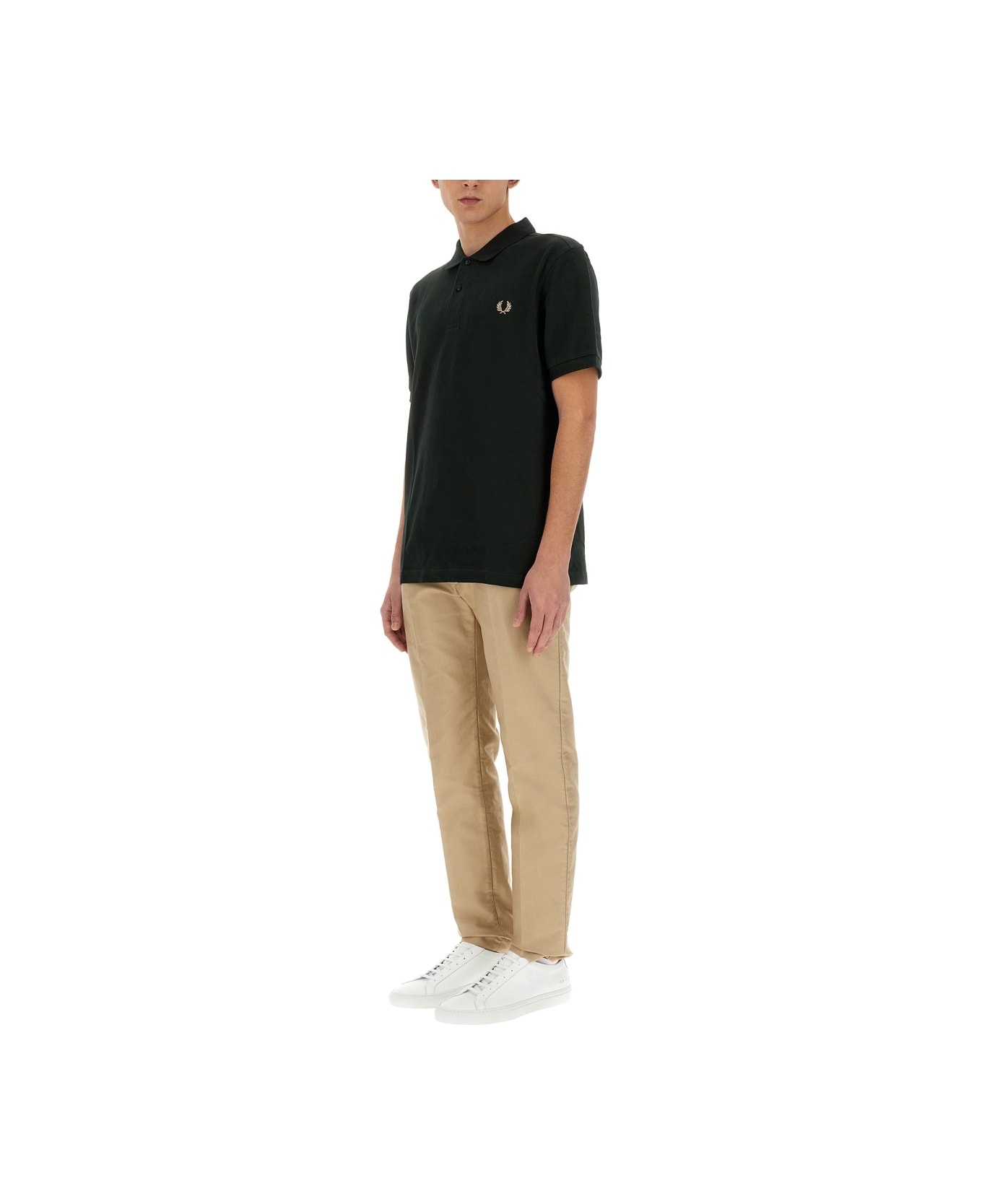Fred Perry Polo With Logo - GREEN