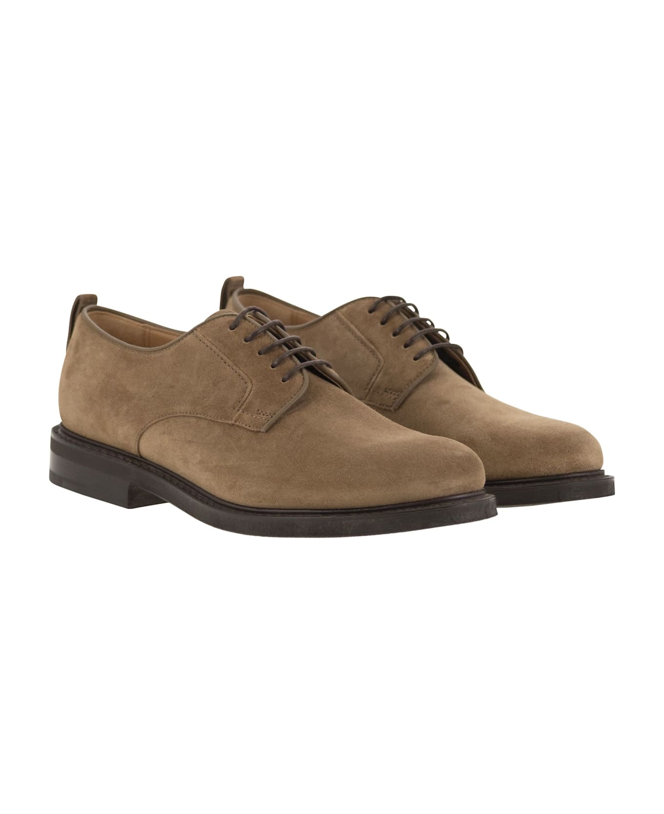 Church's Suede Lace-up Shoes - Beige