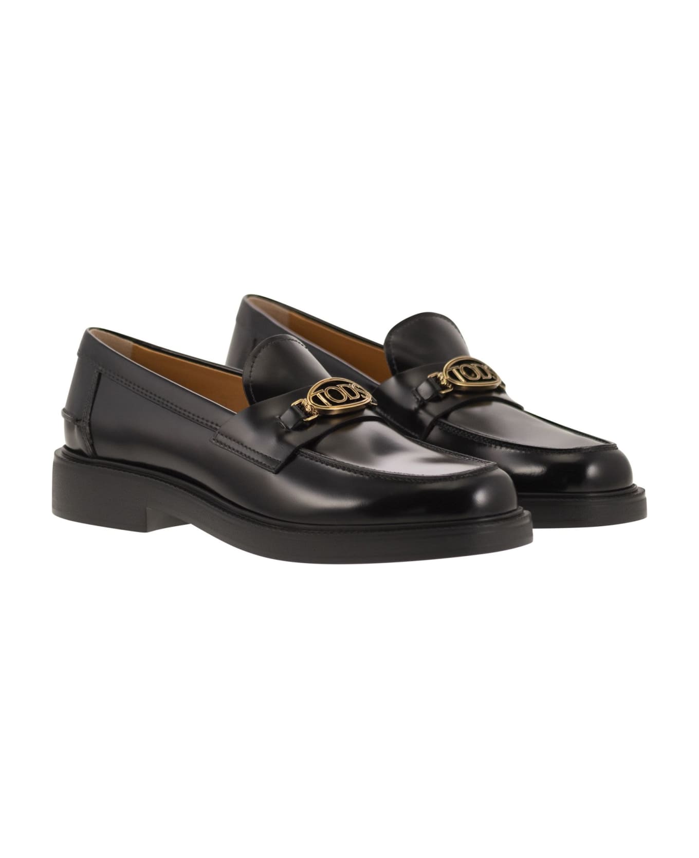 Tod's Leather Moccasin - Black