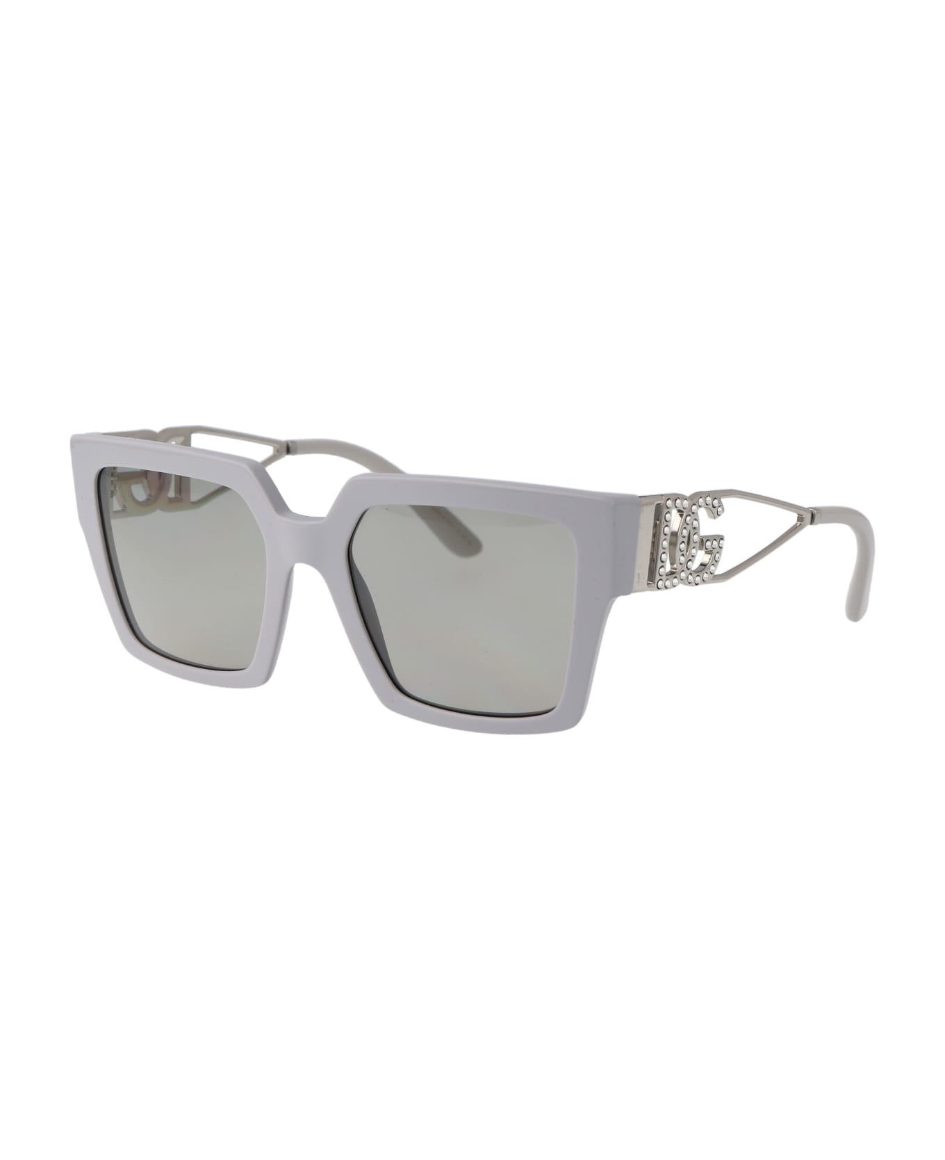 Dolce & Gabbana Eyewear 0dg4446b Sunglasses - 341887 Light Grey サングラス