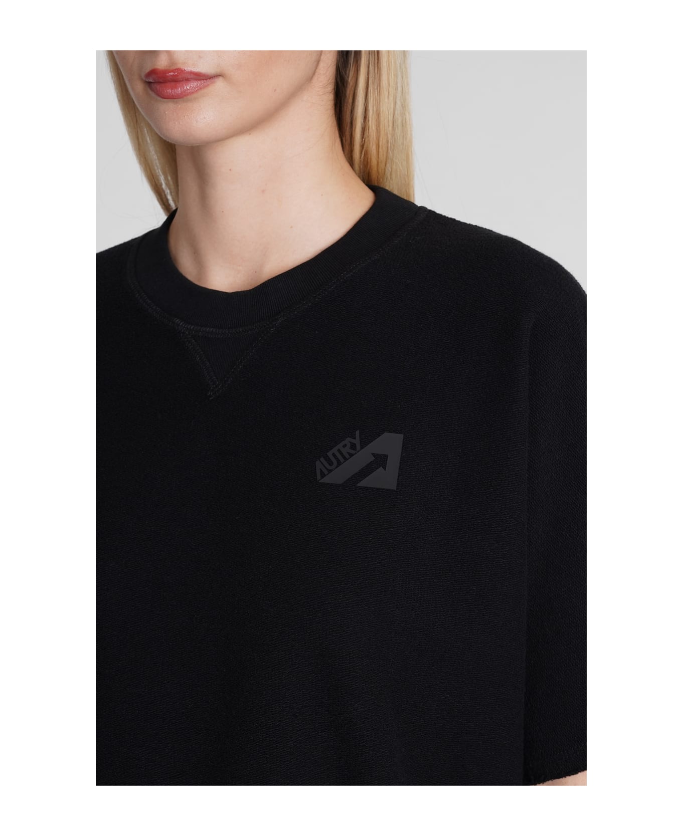 Autry Sweatshirt In Black Cotton - black