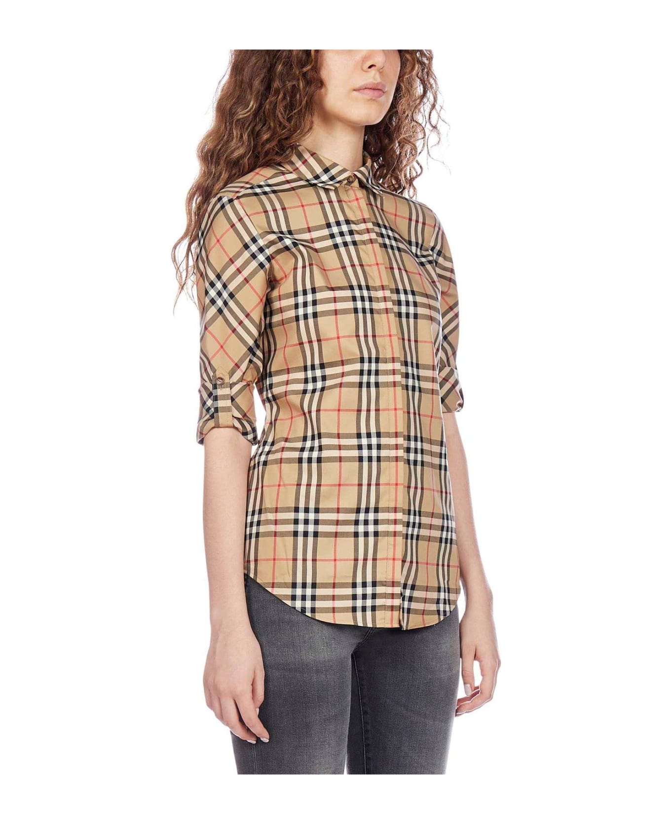 Burberry Vintage Checked Short-sleeved Shirt - Beige シャツ