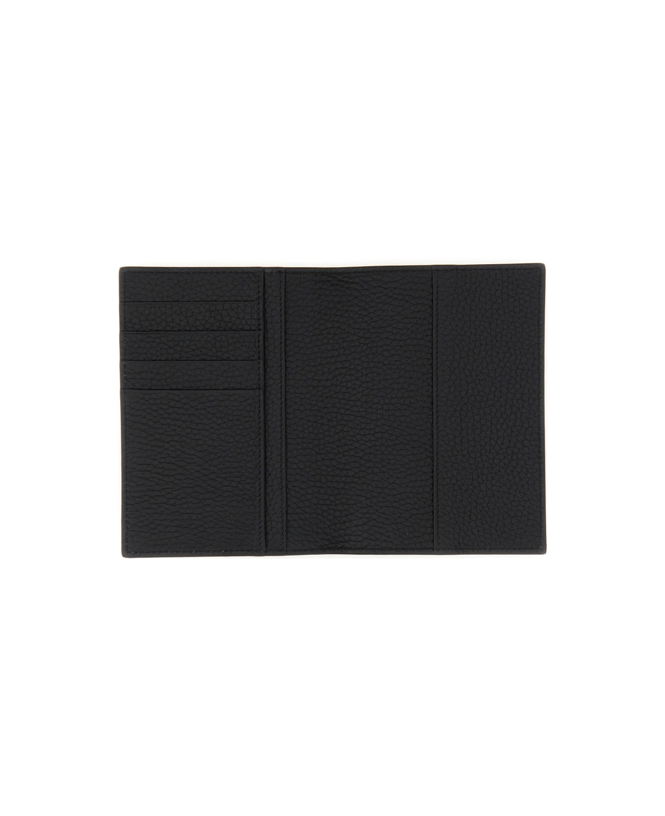 Dolce & Gabbana Leather Passport Holder - BLACK