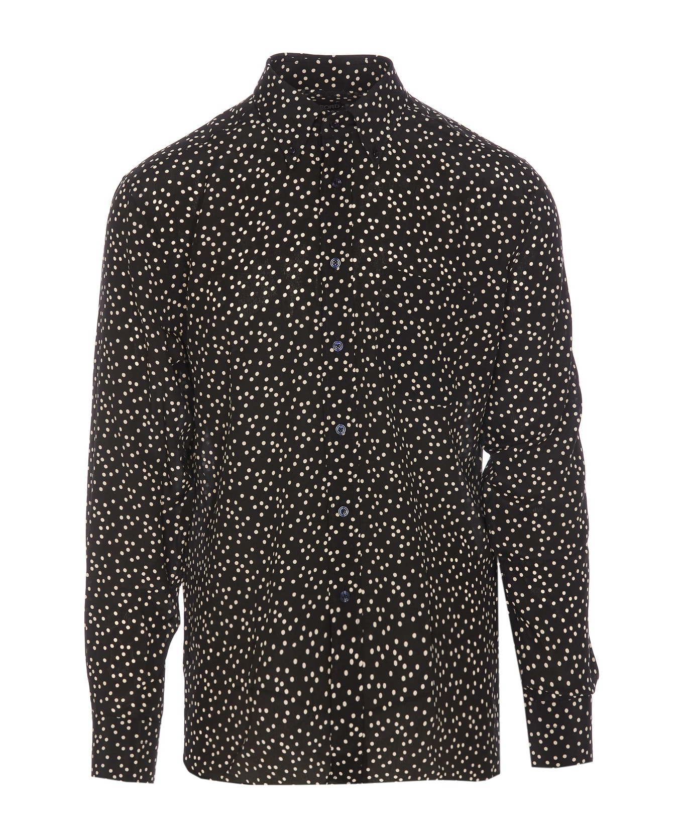 Tom Ford Dot Print Shirt - Black