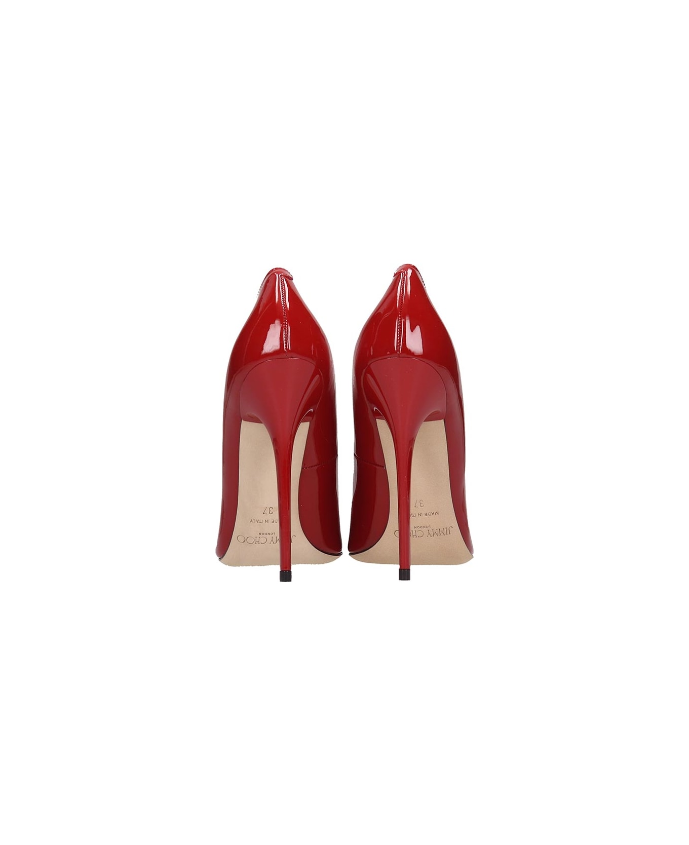 Jimmy Choo Anouk Red Patent Leather Pumps - red