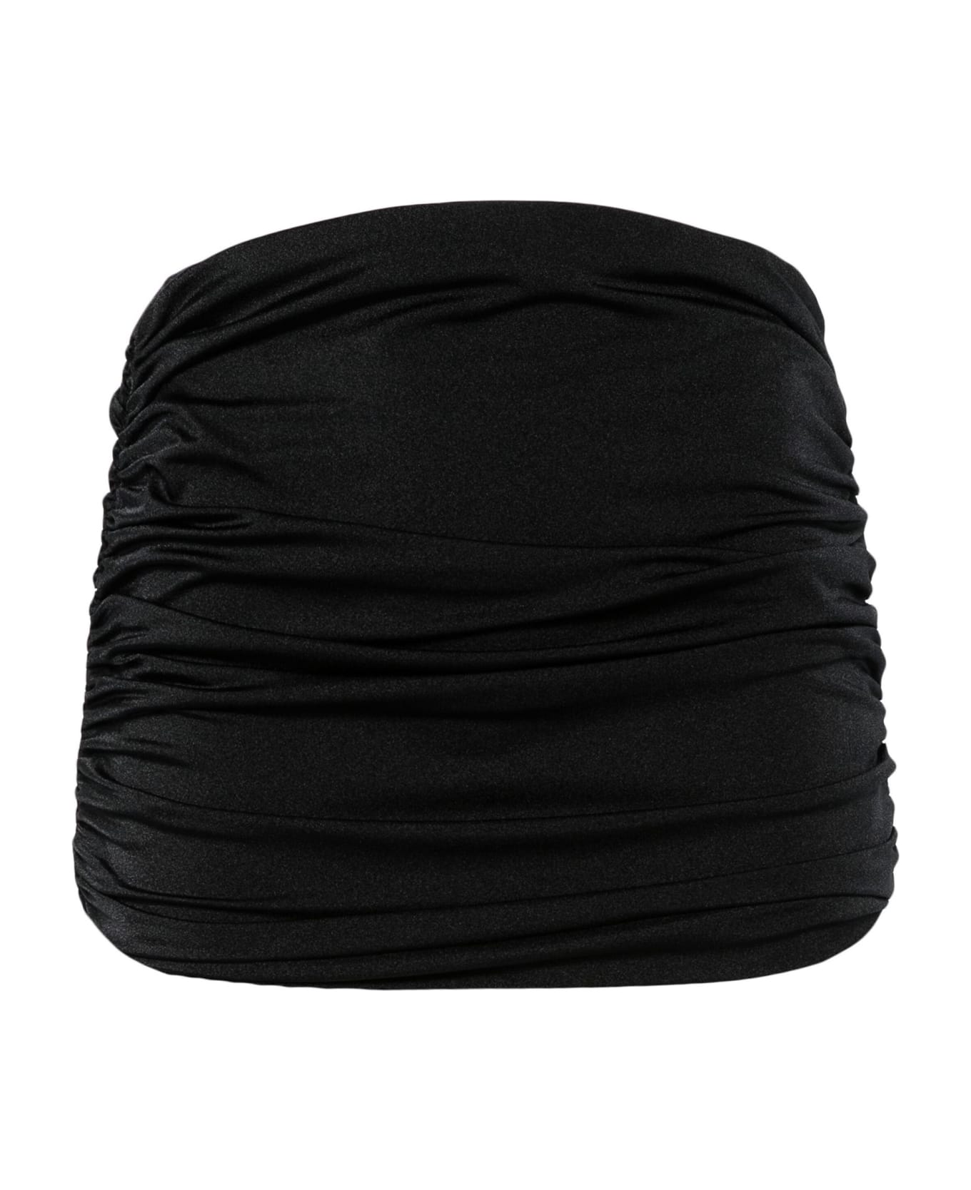 Philosophy di Lorenzo Serafini Black Ruched Mini Skirt - Black