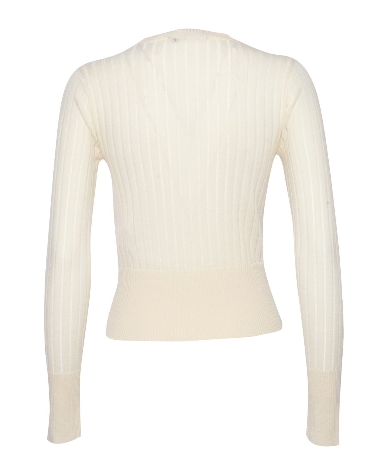 Max Mara Studio Funale Sweater - WHITE ニットウェア