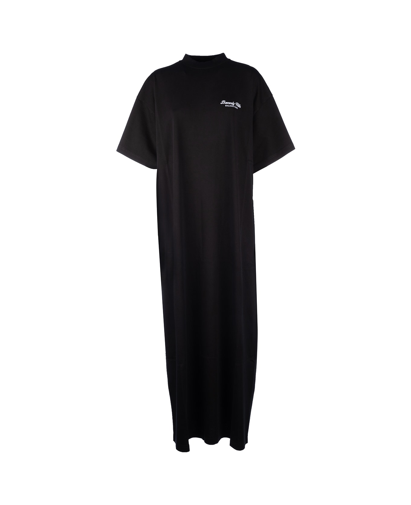 Balenciaga Maxi T-shirt Dress - WASHED BLACK WHITE