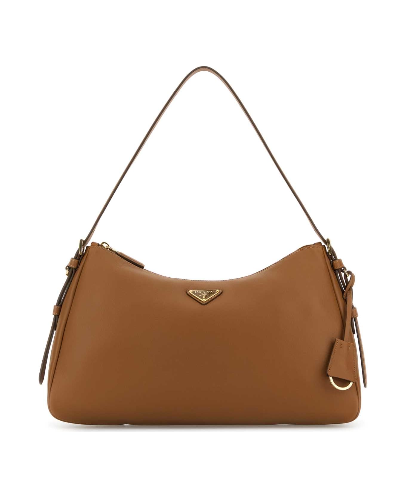 Prada Caramel Leather Shoulder Bag - CARAMEL 0