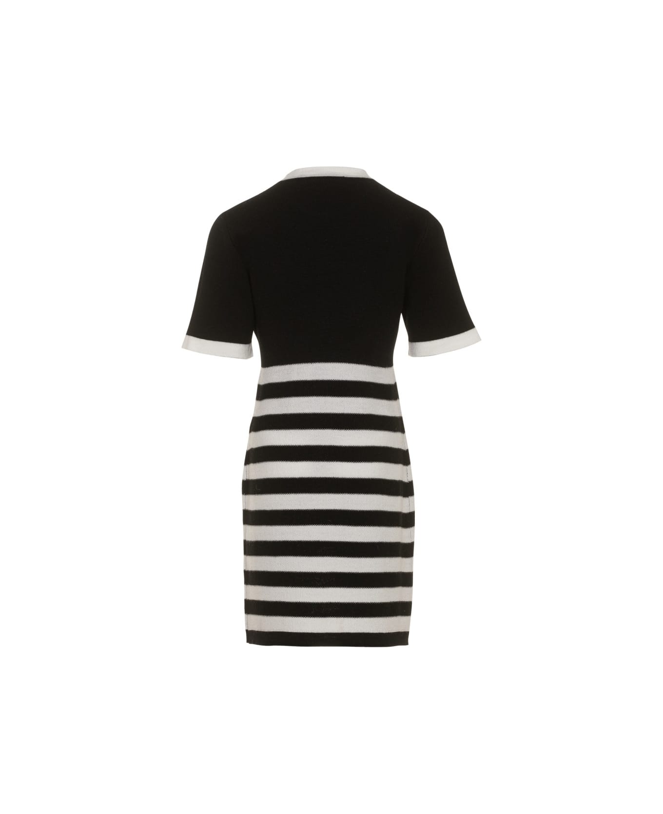 Balmain Logo Knit Dress And Stripes - MULTICOLOUR