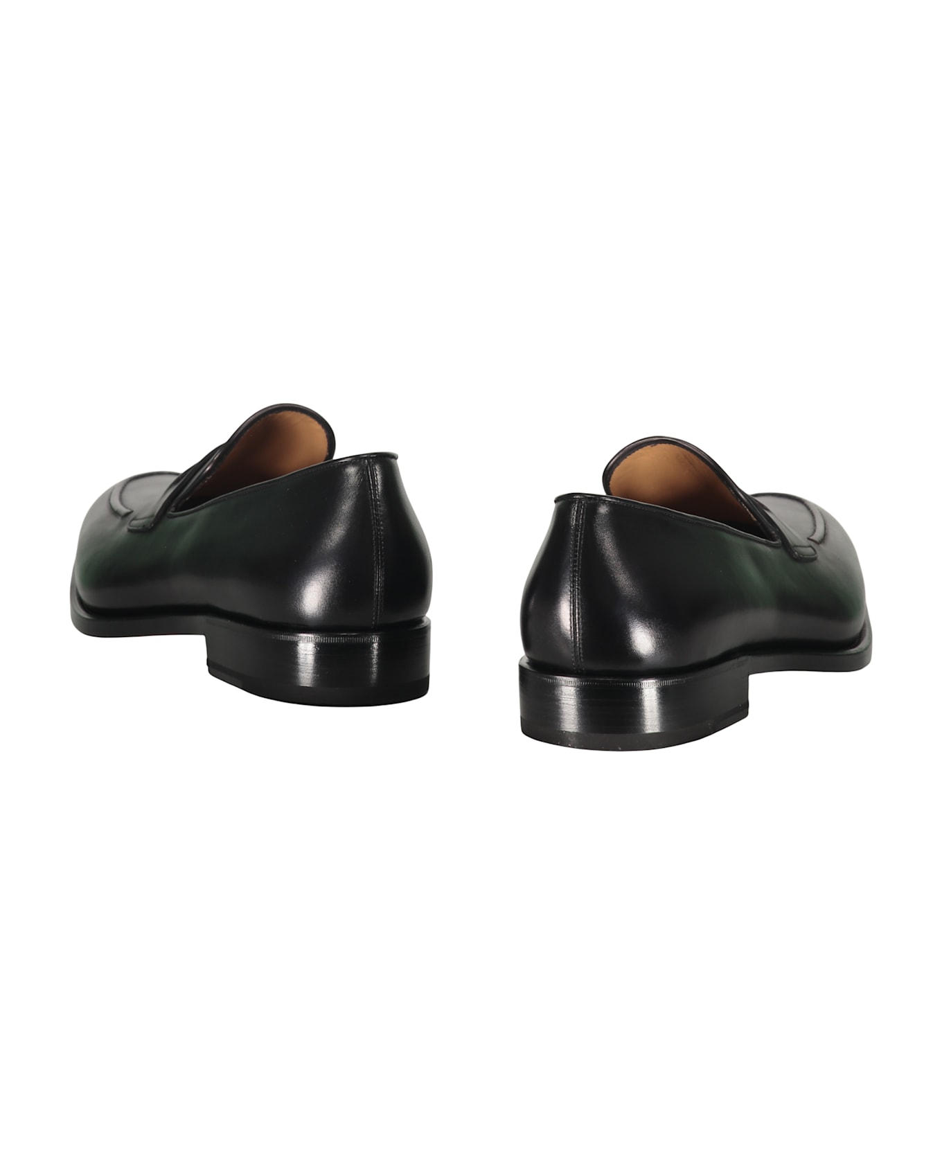 Ferragamo Leather Loafers - black