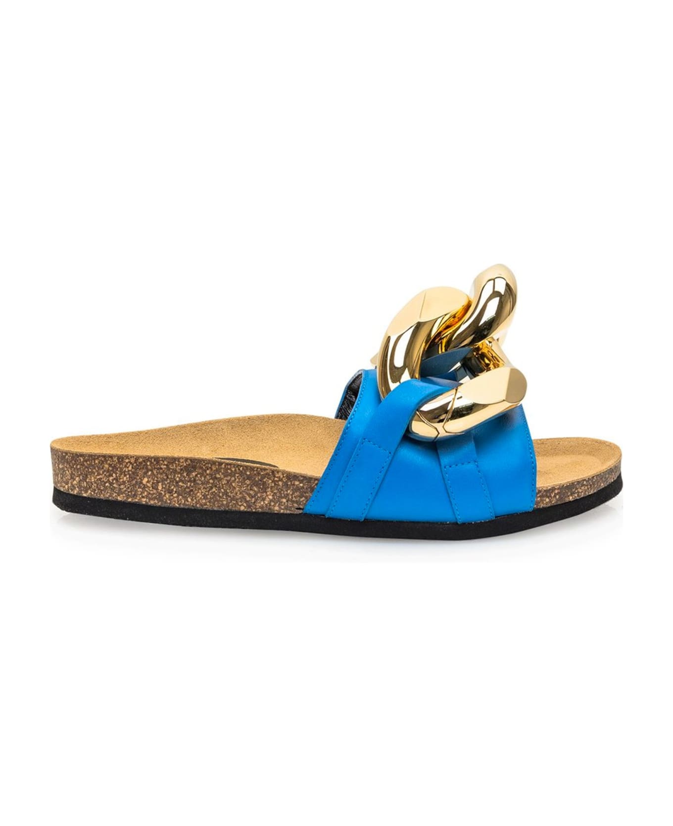 J.W. Anderson Leather Flat Sandals - Blue